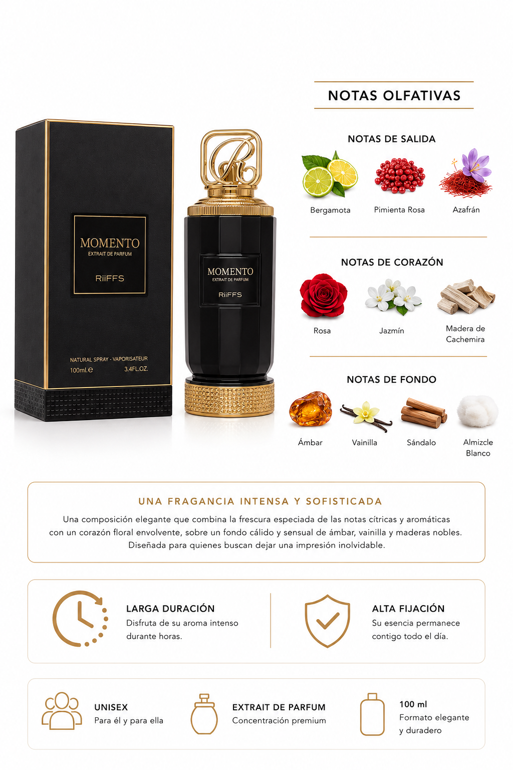 Momento – Extrait de Parfum Original Unisex | 100 ml