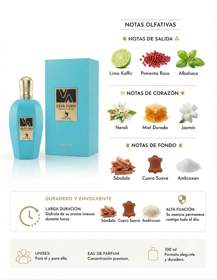 Volaré Esta Puro Eau de Parfum 100 ml – Perfume Unisex