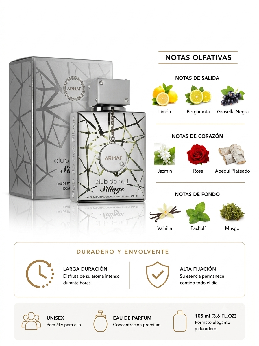 Club de Nuit Sillage – Eau de Parfum Original Unisex | 105 ml